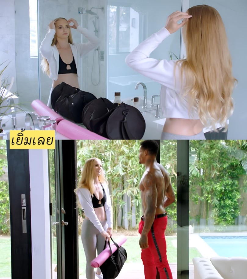 >พิลาทิสสีดำ BLACKED - Blonde needs a real man to satisfy her needs - Lana Sharapova