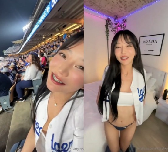 >เบสบอลน้ำแตกแหกสาวไต้หวัน Kittylixo Gets At The End Of A Date